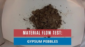 Gypsum Pebbles | Material Flow Test | AirSweep Systems