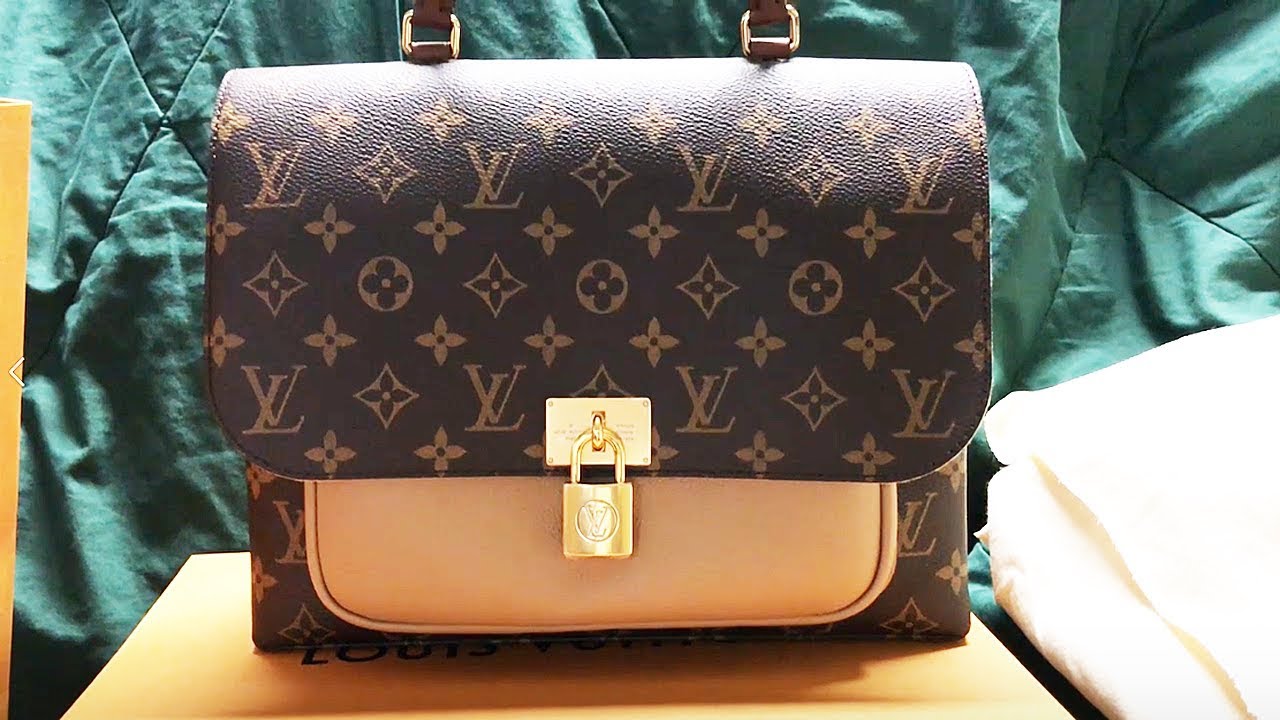 Initial Review of my Louis Vuitton Marignan Monogram Sesame handbag and  what I fit in this bag 