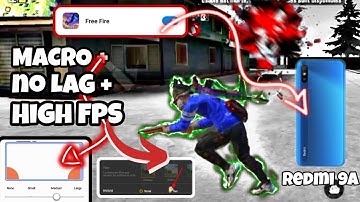 BEST NEW SETTINGS ⚙️ REDMI 9a NO LAG PROBLEM + MACRO + GAME TURBO + High fps طريقة تشغيل الماكرو