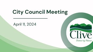 City Council Meeting - April 11, 2024