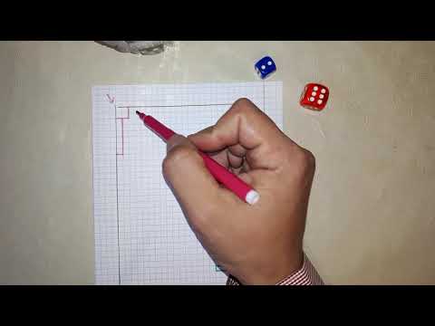 Видео: Игра на клетчатом листочке с кубиками.