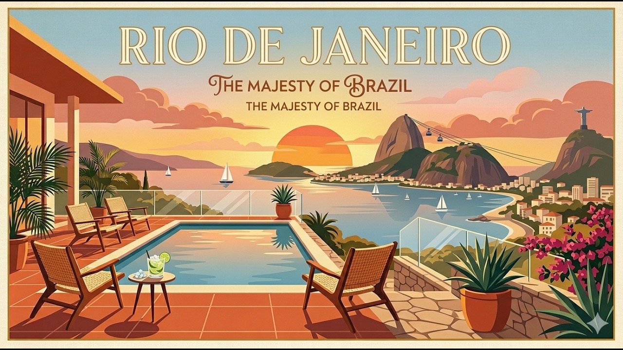 Brazilian Bossa Nova In Rio 🌴 Luxury Golden Hour Ambience ☀️🎶 - YouTube
