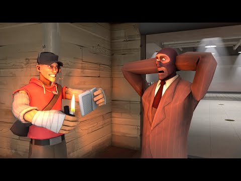 SFM Scout Burns Spy S Cigarettes TF2 15 Ai