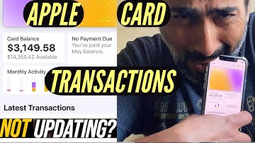 Apple Card Recent Transactions NOT Showing up in Wallet - Easy Fix! iPhone Issue Latest Credit Card