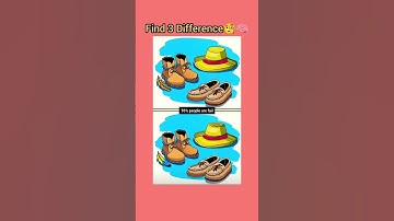 find 3 difference🧐🧠🤔 part 271/#differencechallenge #spotthedifference #puzzle #mindgames