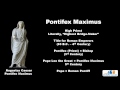 The Meaning and Origin of "Pontifex Maximus"