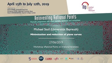 Minimization and reduction of plane curves - Stoll - Workshop 2 - CEB T2 2019
