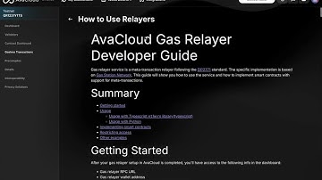 Using the AvaCloud Gasless Relayer Dashboard