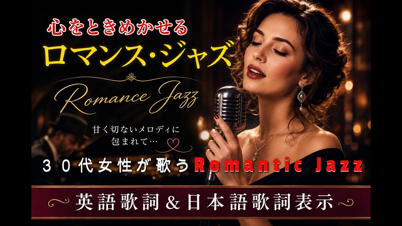 【Romantic Jazz】星降る夜に聴きたい、３０代女性が歌う甘いボーカルジャズ 🌙🍷| 後半　音圧処理音源