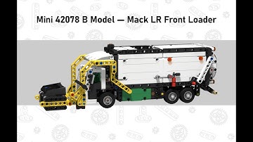 Lego Technic Mini 42078 B Model - Mack LR Front Loader Functions