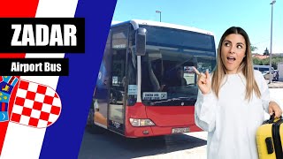 🇭🇷 How to get from ZADAR Airport to city centre by bus | #zadar #airportbus