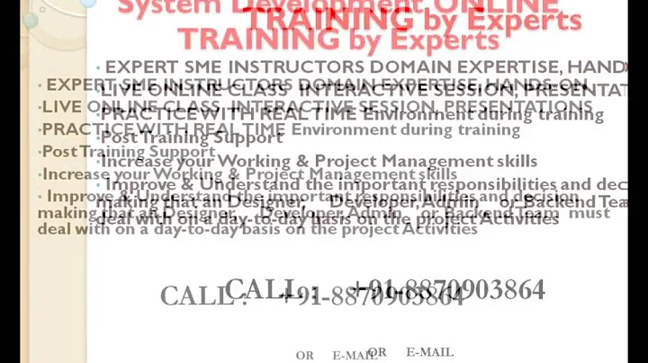 IBM WebSphere Message Broker MB System Development Online Training