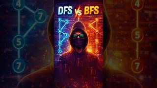 Depth First vs Breadth First Search #shorts #youtubeshorts #viral #coding #dsa #viralcoding