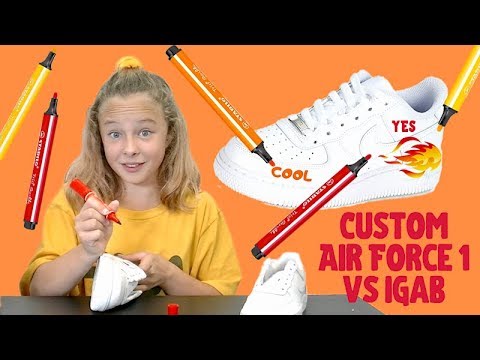 Custom Air Force 1 Challenge vs iGab ! Custom Air Force 1 Challenge vs iGab !