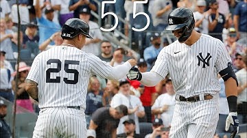 Aaron Judge Hits His 55th Home Run! All Time New Yankee Stadium Home Run Leader ALL RISE🔥🔥🔥