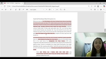 TUGAS TUTORIAL 1 MATA KULIAH ALGORITMA DAN PEMROGRAMAN(MSIM4203)