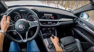 Alfa Romeo Stelvio (2.0 Turbo 280 HP) | POV Test Drive #682 Joe Black Alfa Romeo Stelvio 280 Hp