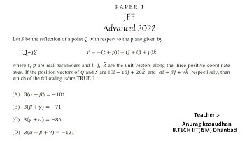JEE Advanced 2022 Math Paper 1 (Q 12) solution | IIT JEE Maths | #jeeadvanced2022 #projecteducation