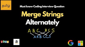 SIMPLE TRICK to SOLVE any STRING Problem in INTERVIEWS - Merge Strings Alternately - Leetcode 1768