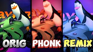 Los Pingüinos Me La Van A Mascar Original Vs Phonk Vs Remix Version
