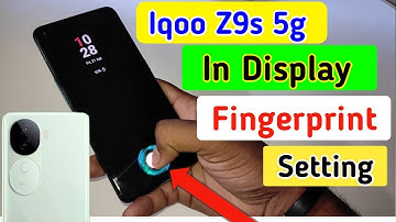 Iqoo z9s 5g in display fingerprint setting/Iqoo z9s 5g fingerprint screen lock/fingerprint sensor