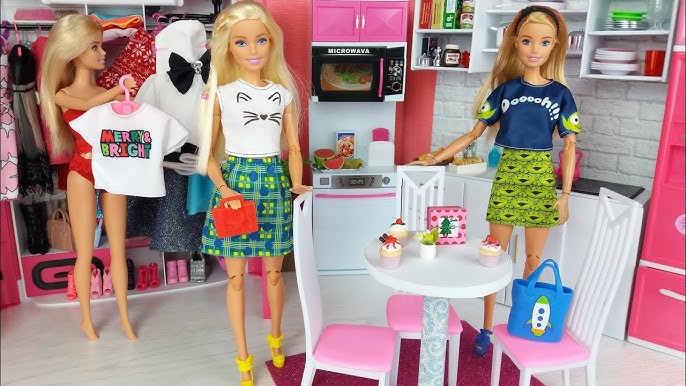 Barbie Doll Family New House Morning Routine 
