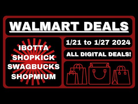 Walmart Ibotta and Rebate Deals 1/21/24 to 1/27/24 – All Digital – Save Using Only Your Phone!