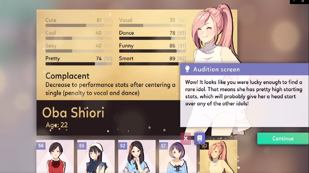 Idol Manager - Tutorial Gameplay