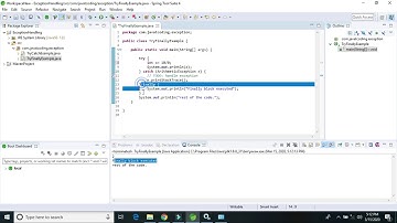 Exception Tutorial 4 # Java exception handling try with finally block with example