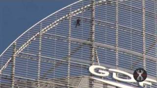 Alain Robert Climbs Gdf-Suez Tower In Paris