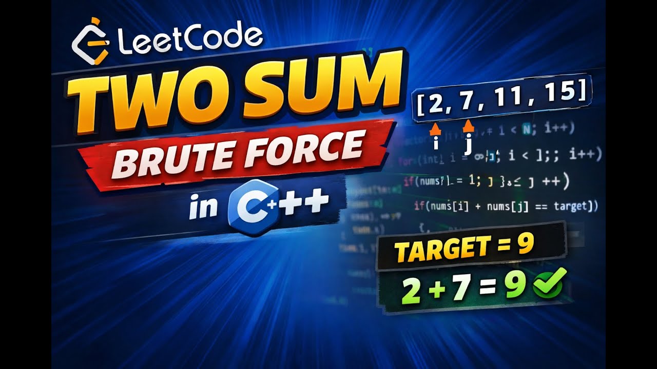 Two Sum -- Leetcode (C++) - YouTube