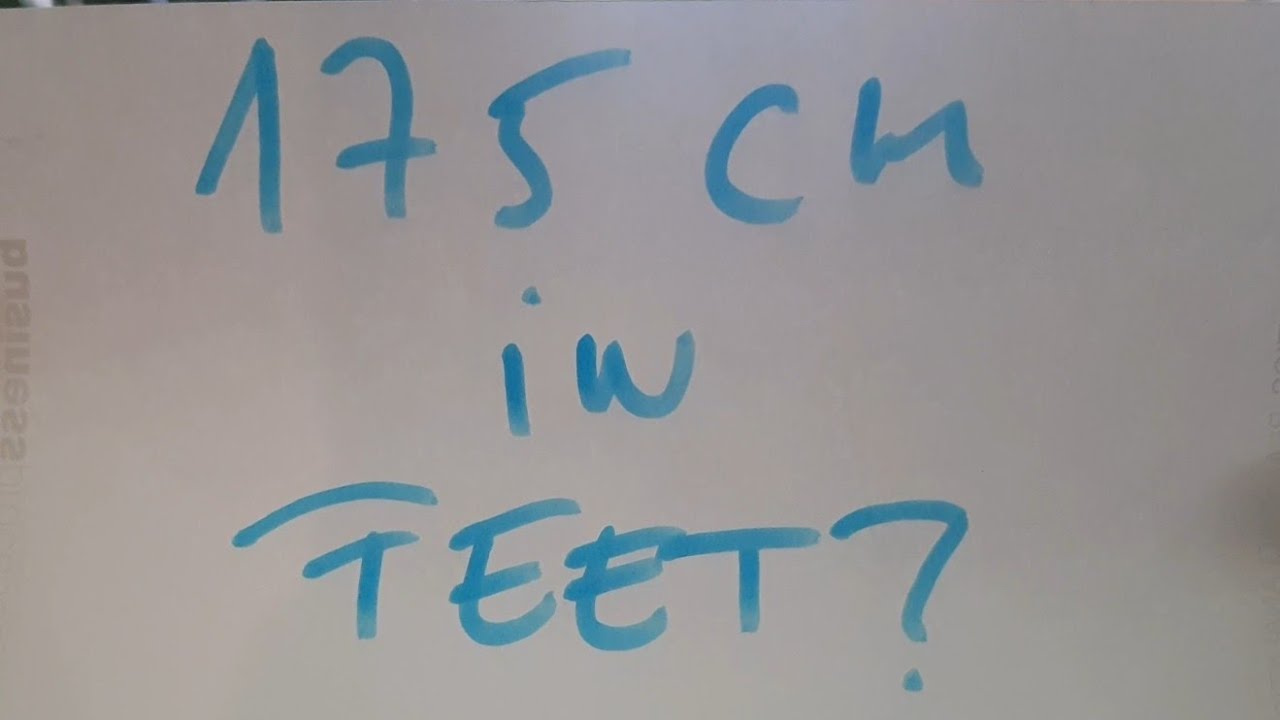 175 Cm In Feet YouTube