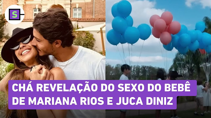Mariana Rios revela o sexo do primeiro filho com Juca Diniz; veja vídeo do chá revelação