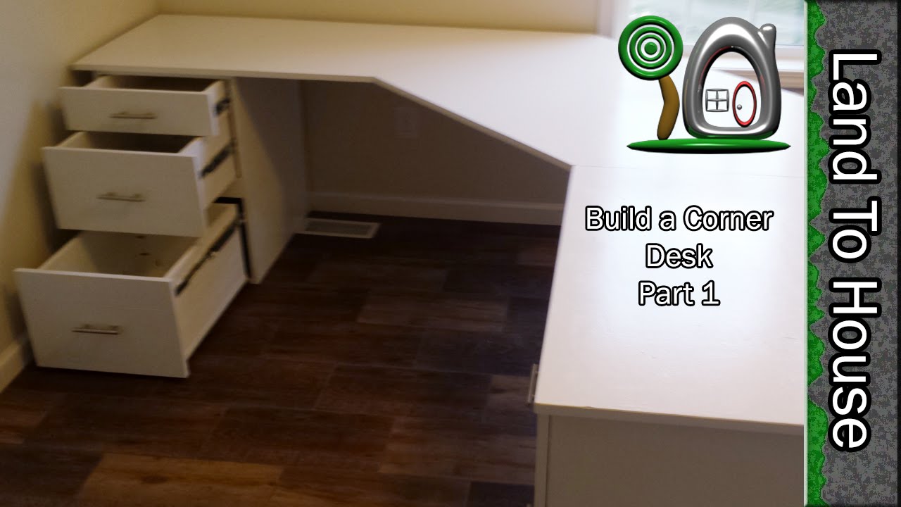 Build A Corner Desk Part 1 Of 2 You, Diy Corner Desk With File Cabinets