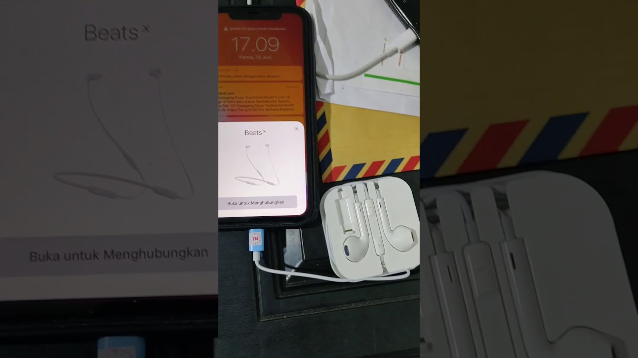 Handsfree Headset Earphone Iphone 7+ Pop Up - YouTube