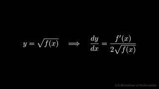 4)Square Root Chain Rule | Formula with Examples | Calculus Basics