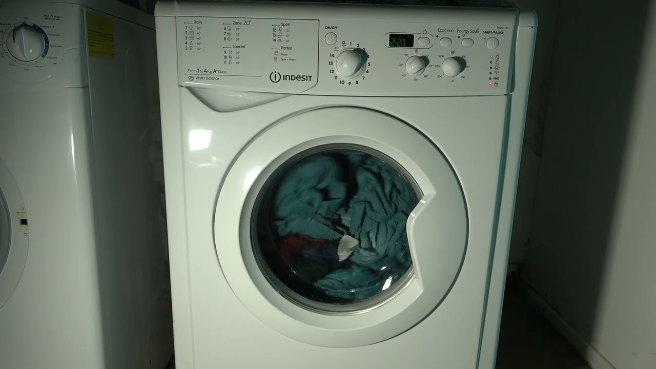 Cotton standard 60'c / Indesit 'Ultra slim' 4kg IWUD41051