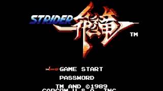 Strider - Strider (NES / Nintendo) title screen - User video
