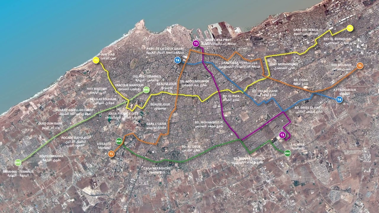 Casablanca: un réseau de transport en commun moderne, sécurisé et accessible à tous.