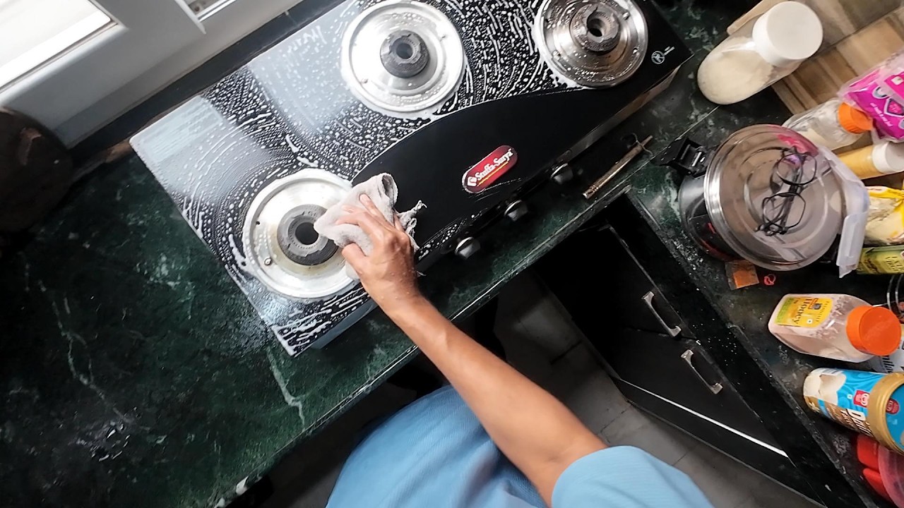 ASMR | How to clean kitchen and utensils for food vlogging | POV Cleaning | IRL | 🇮🇳