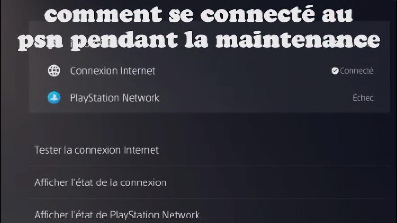 comment se connecter au PlayStation Network pendant la maintenance