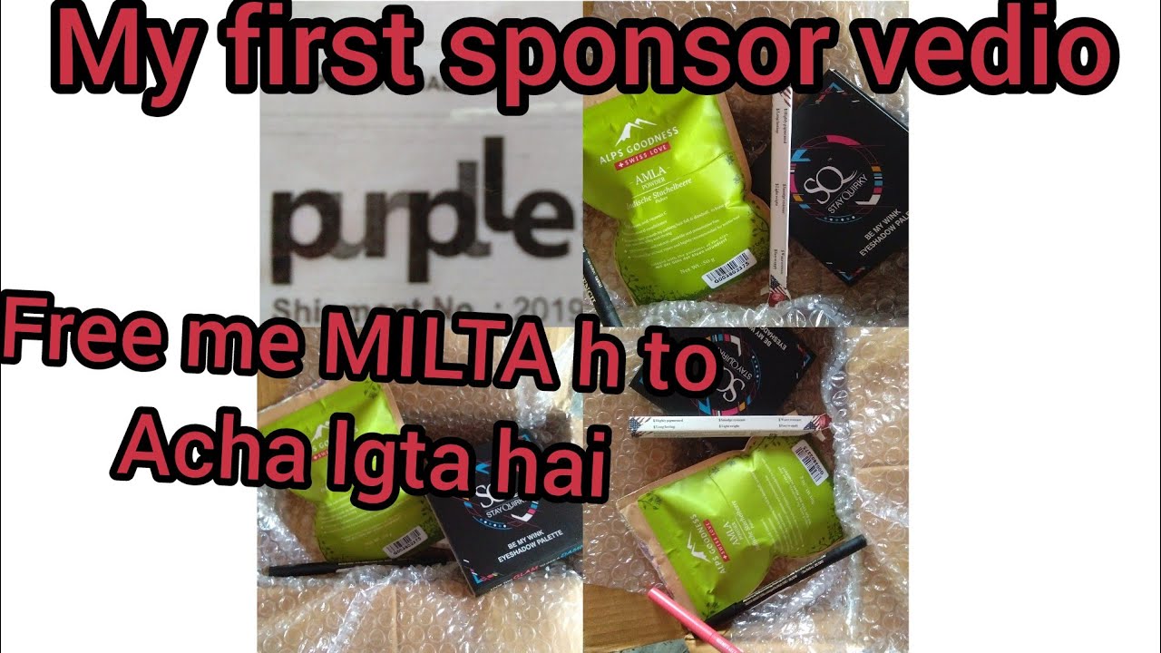 vlogs in spanish Purplle se aaye phli bar free me products //SPONSOR VEDIO //taken ni ho rha