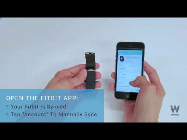 sync new fitbit to iphone
