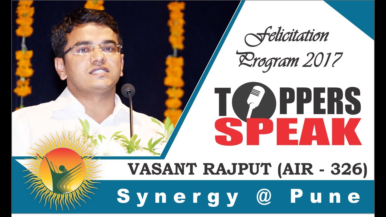 UPSC Topper 2017 Dr. Vasant Rajput AIR 326 - YouTube