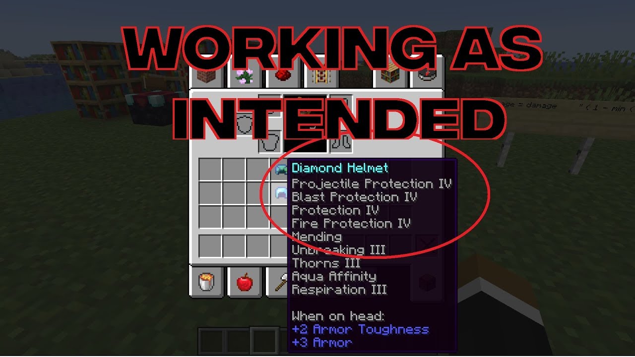 GOD Armor in Survival!  1.14-1.14.2 Minecraft 