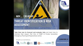 Emergency Preparedness & Response Webinar Series, Part 1: Threats Identification & Risk Assessment
