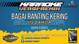 KARAOKE. BAGAI RANTING KERING ( REMIX ) - IIS DAHLIA - NADA  CEWEK.- DGS AUDIO .