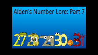 Aidens Number Lore 27-31