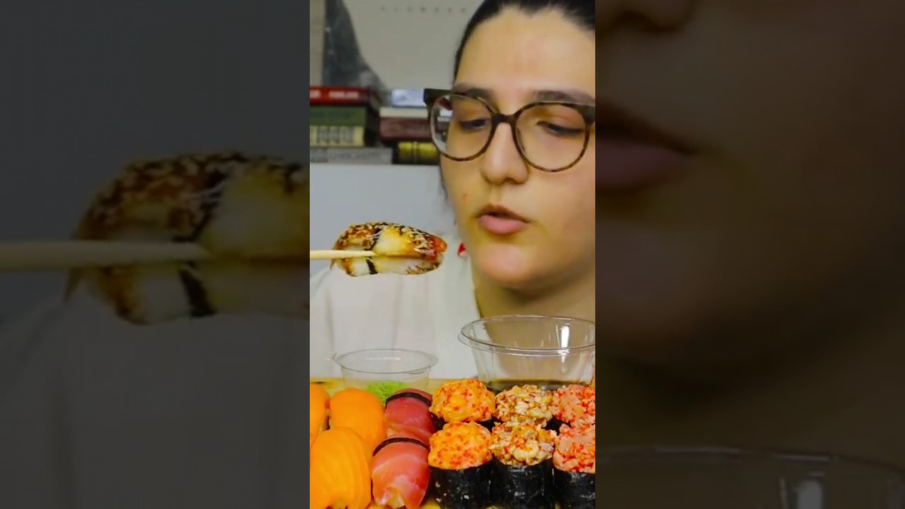 #mukbang #eating #rolls #sushi #суши #eatingsound #eatsushi #eatingshow ...