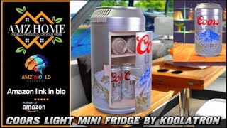 Describing Coors Light Mini Fridge, Amazon